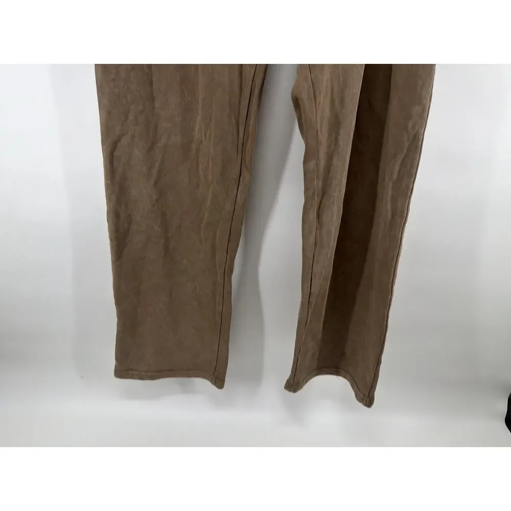 Threads 4 Thought Men's Brown Large Kevin Mineral Wash French Terry Pants NWT
